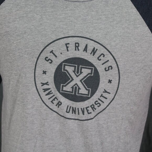 Saint Francis Xavier X Men Shirt - 3/4 Sleeve with Screened Logo - Men's Medium - Picture 2 of 7